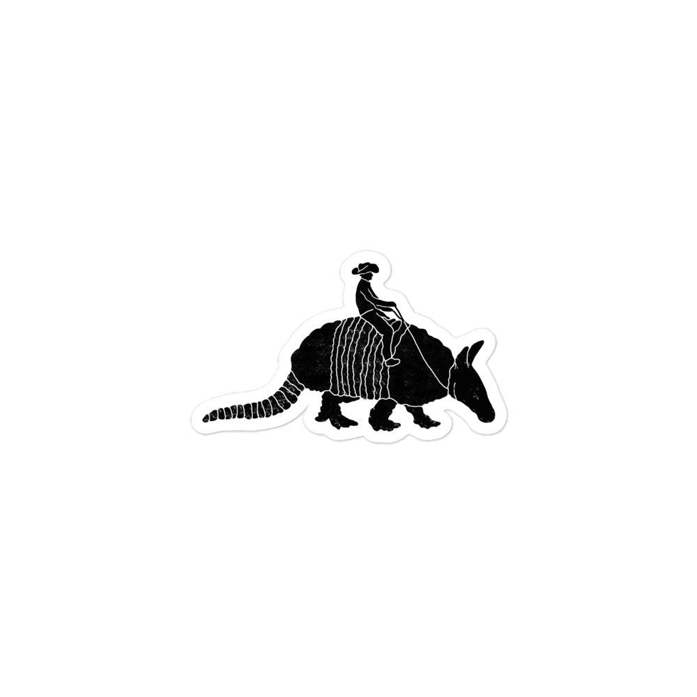 Armadillo Rider Sticker