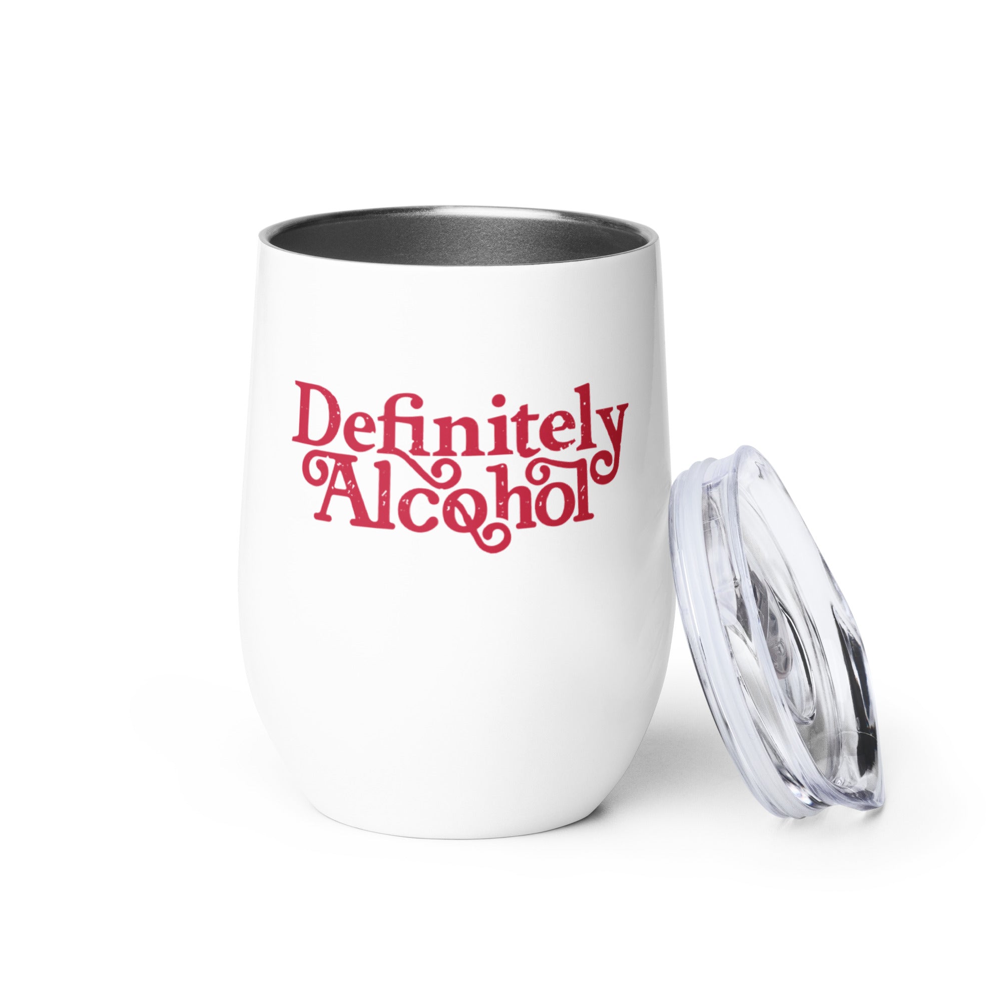 Definitely Alcohol Wine Tumbler