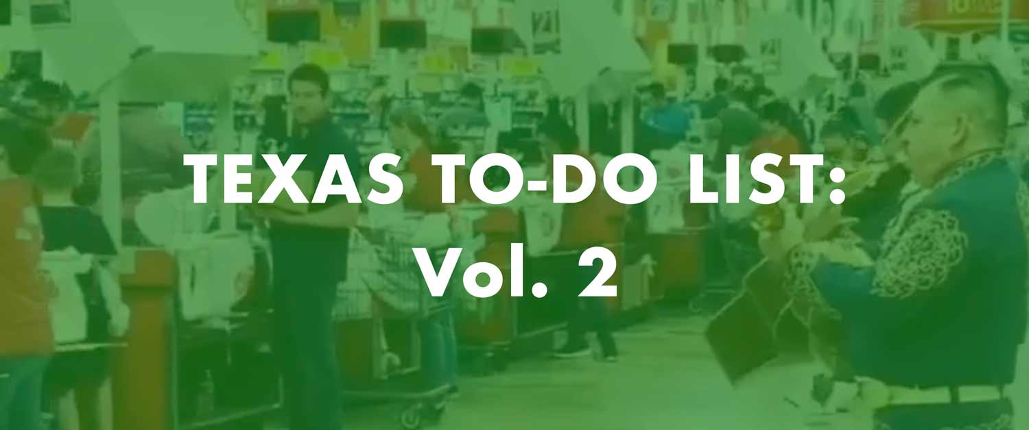 Texas To-Do List: Vol. 2