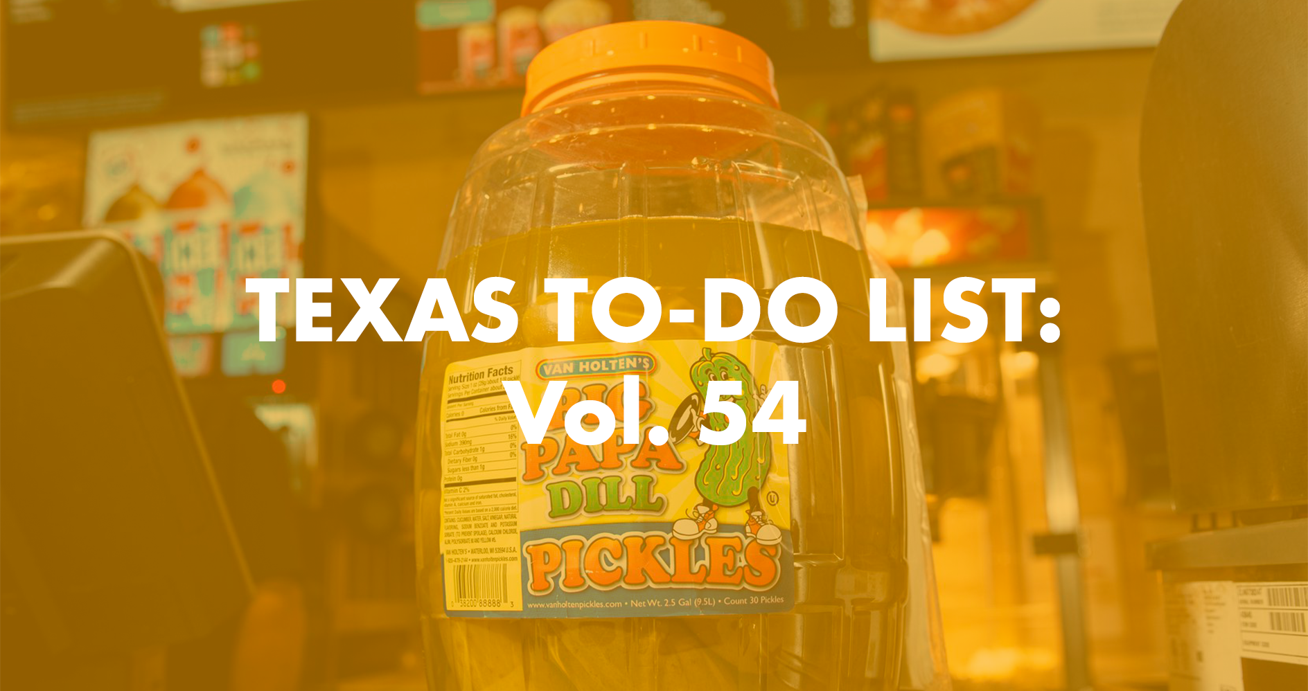 Texas To-Do List: Vol. 54