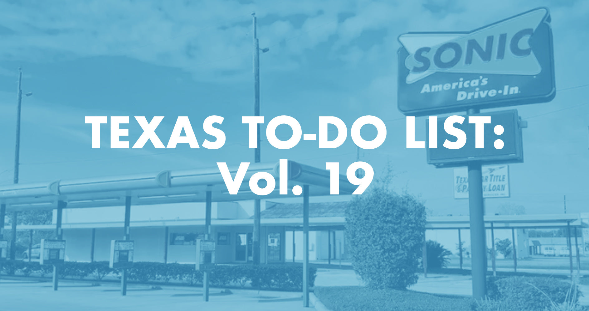 Texas To-Do List: Vol. 19
