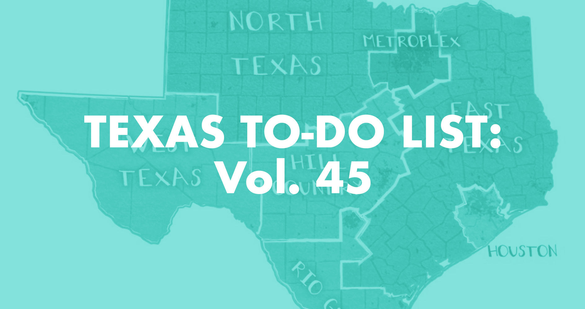 Texas To-Do List: Vol. 45