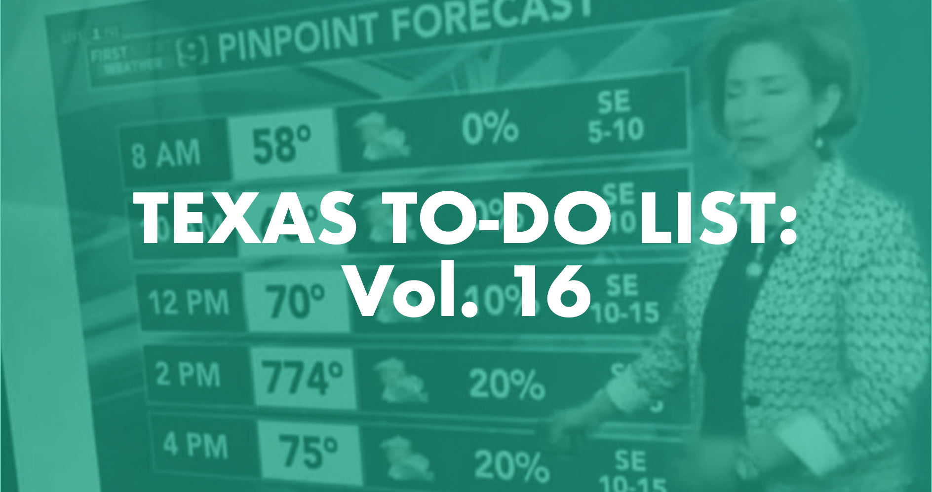 Texas To-Do List: Vol. 16